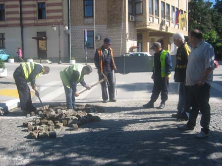 Pocetak radova u glavnoj ulici u Vranju 